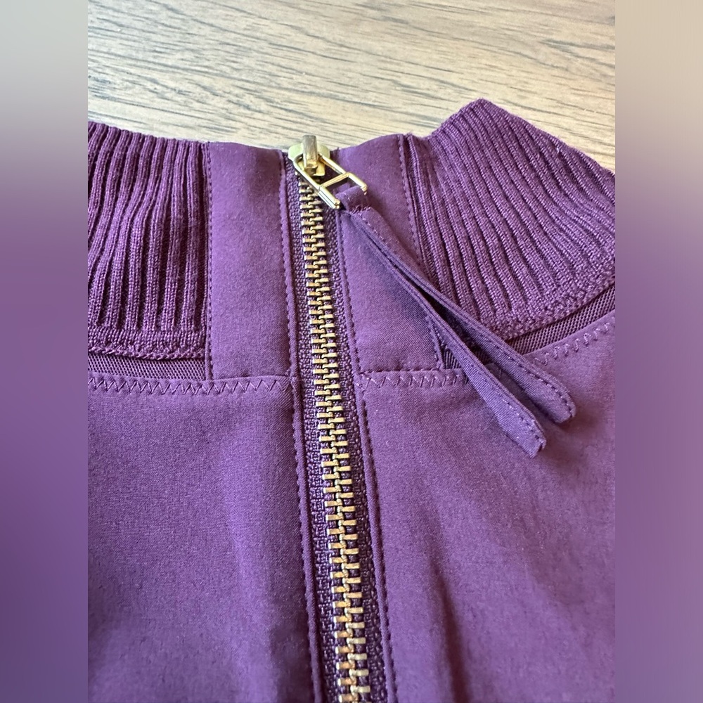 Athleta Initiative Dress, like new, modern, size XS, dark plum color - Picture 6 of 16